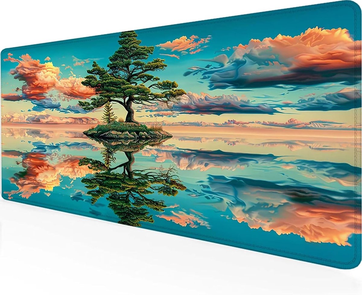 XXL Muismat - Bureaupad - Productief Werken - Waterdicht Ontwerp - 100 x 50 cm - Blauw