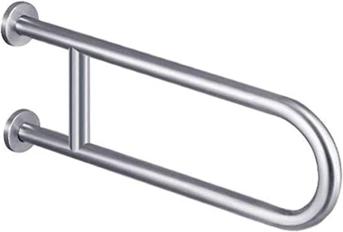 Badkamerhandgreep - Veiligheidsbeugel Douche - Extra Veiligheid - Roestvrij Staal - 300 kg Draagvermogen - Zilver