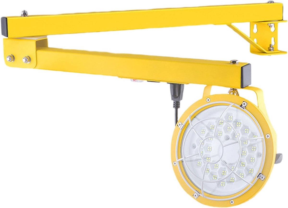 LED Dockverlichting - Werklamp Laadplatform - Industriële Verlichting - Flexibele Draaibare Arm - 30W - Geel