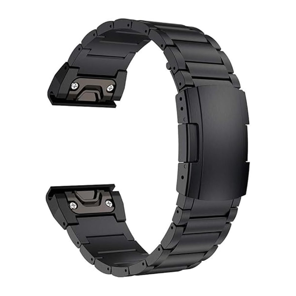 Dailygoods- Titanium Armband 26 mm - Compatibel met Fenix 8 51 mm - 22 mm Metalen Armband - Snelsluiting - Geschikt voor Forerunner 945 - Lichtgewicht en duurzaam - Horlogeband