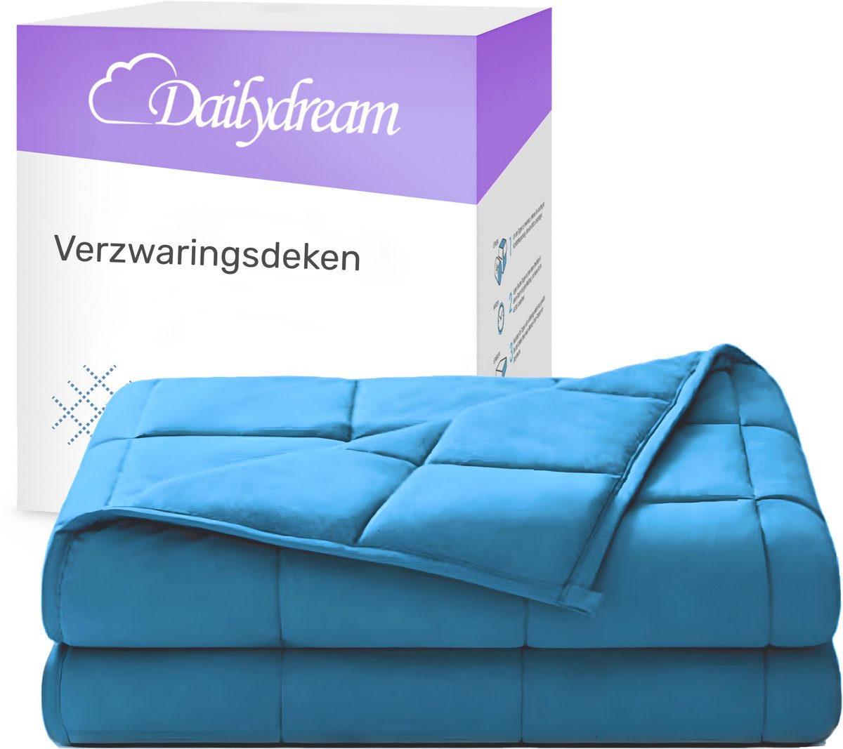 Dailydream | Verzwaringsdeken | Blau weighted blanket - Zwaartedeken- Therapy Blanket