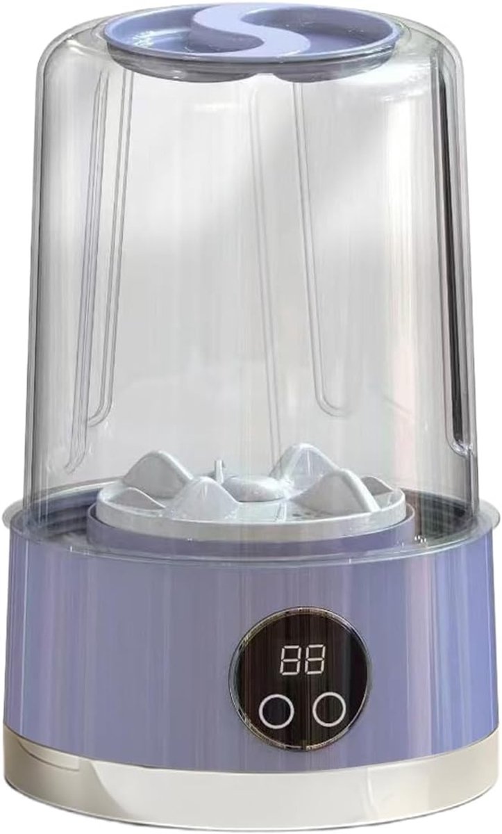 Mini Wasmachine Compacte Wasmachine Babykleding Wassen Oplaadbaar Snel Systeem 13 x 13 x 13 cm Paars