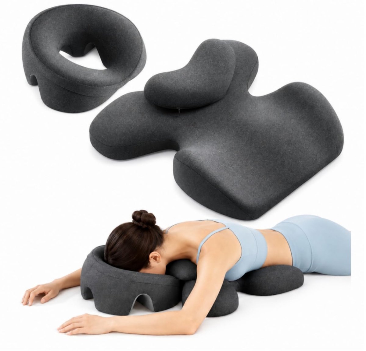 Dailygoods - Massage Hoofdsteun voor Bed - Traagschuim Gezichtskussen voor Massagetafel en Wellness