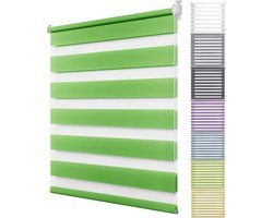 Jaloezieën - Raambekleding - Privacy - Lichtfiltering - 40 x 230 cm - Groen