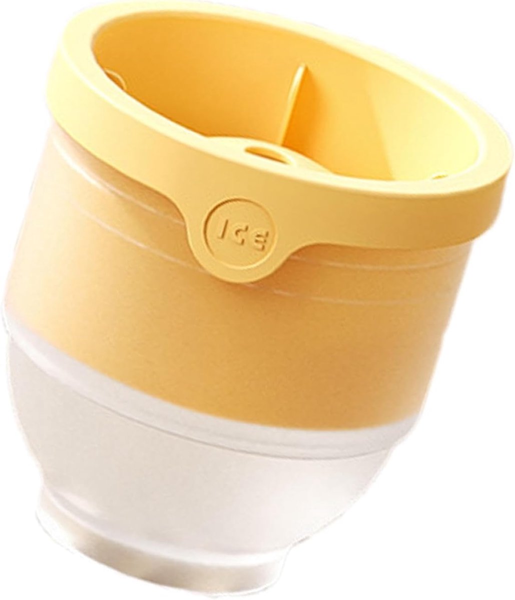 Drank ronde maker - IJsvorm bol - Drankjes koelen - Langzaam smeltend - 6 cm bol - Geel