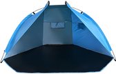 Zonneschermtent - Strandtent - Kampeertent - Waterdicht - UV-bescherming - Opvouwbaar - 220x120x120 CM - Blauw
