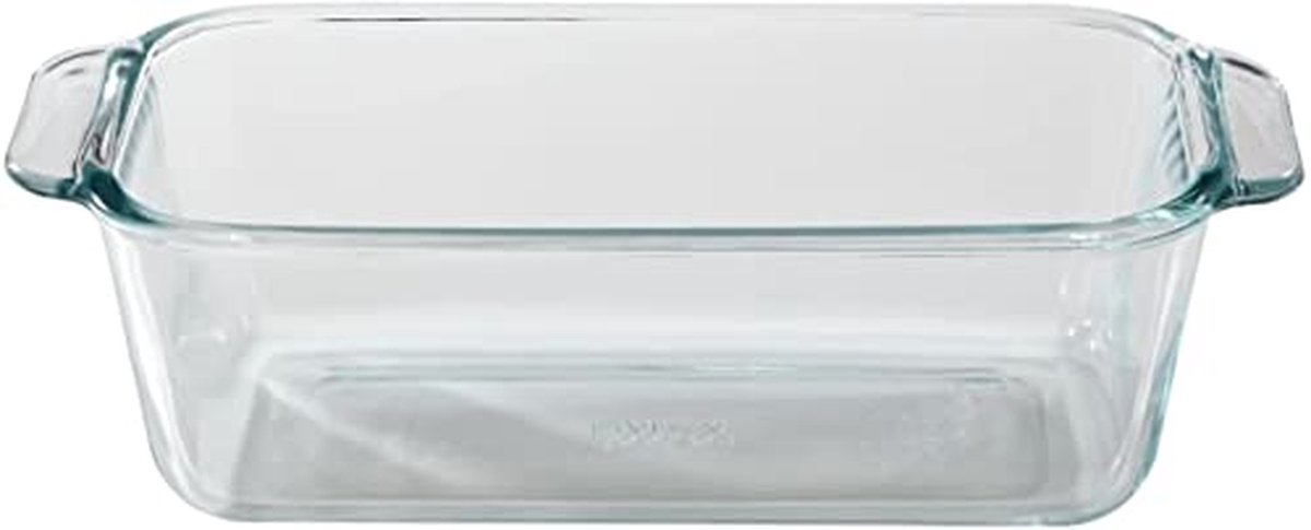 Glazen Broodpan - Bakvorm Set - Brood Bakken - Set van Twee - 1.5 Quart - Helder