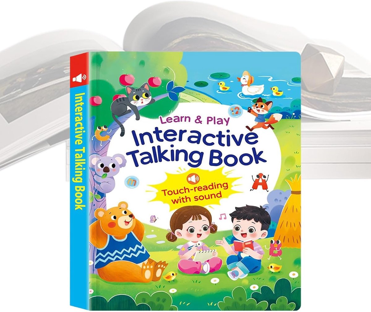 Sprekend Boek - Interactief Leerboek - Kinderen Leren - Visueel Akoestische Verbinding - 268 x 197 cm - Meerdere Kleuren