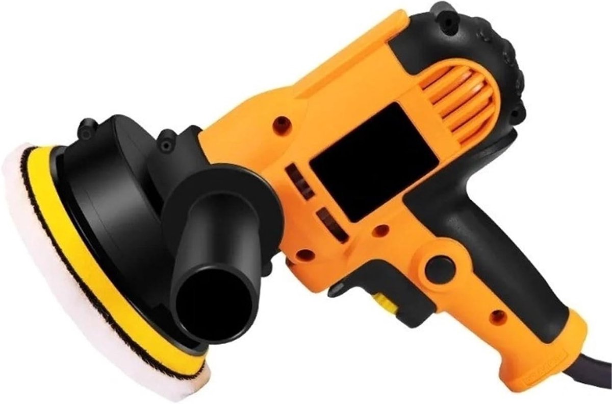 Elektrische Polijstmachine - Schuurmachine Polijster - Auto Meubels - Variabele Snelheid - 125MM Schijf - Grijs