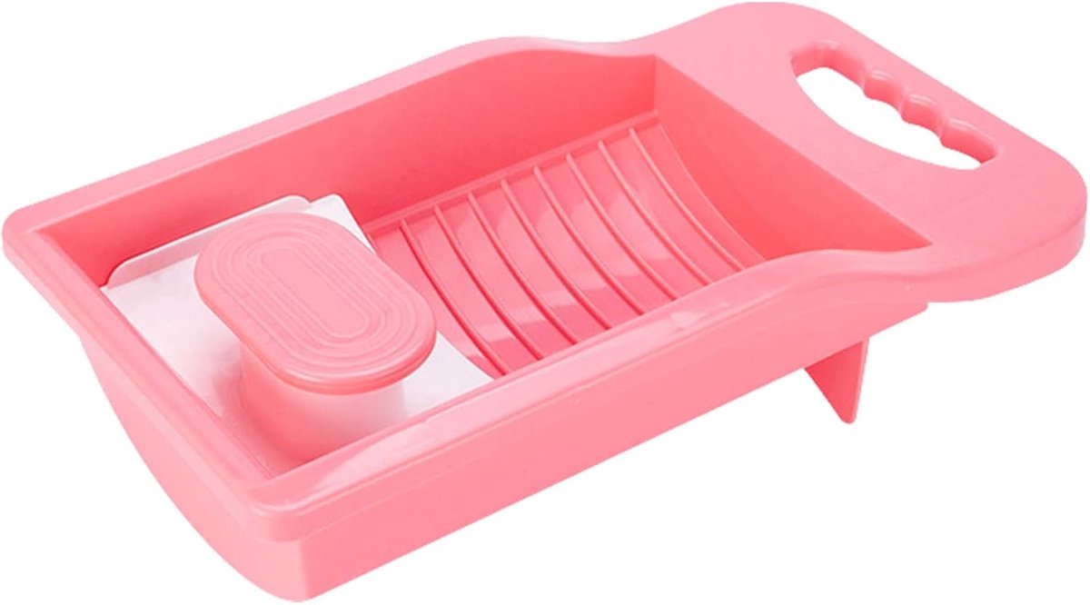 Mini Handwasplank - Draagbaar Waskommetje - Handen Wassen Kleding - Lichtgewicht Ontwerp - Compact Formaat - Wit