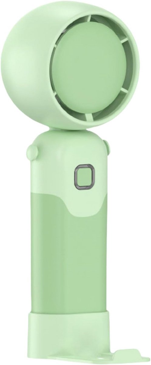 Draagbare Ventilator - Handventilator Bureauventilator - Persoonlijke Koeling - 3 Snelheden Instelbaar - 17 cm Hoog - Groen