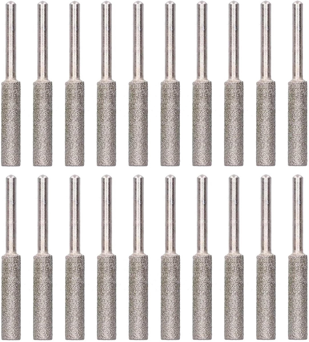 Kettingzaagslijper Bits - Slijpkop Set - Metaal Bewerken - Ti-galvanisatie - 7/32 inch - Zilver