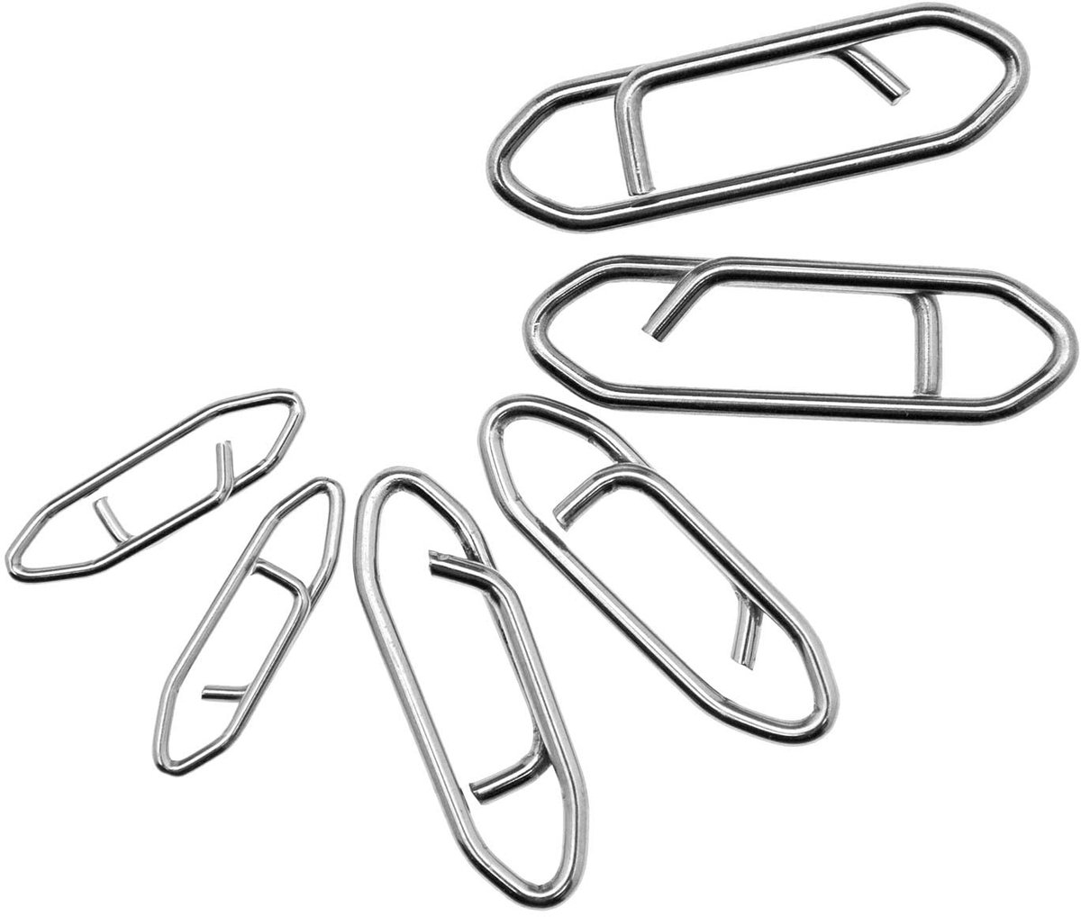 Dailygoods- Power Clips 100 Stuks - Roestvrij Staal - Vissen - Snelle Snaps - Jigging - Duurzaam Ontwerp - 50/75/120 lbs - Visclips