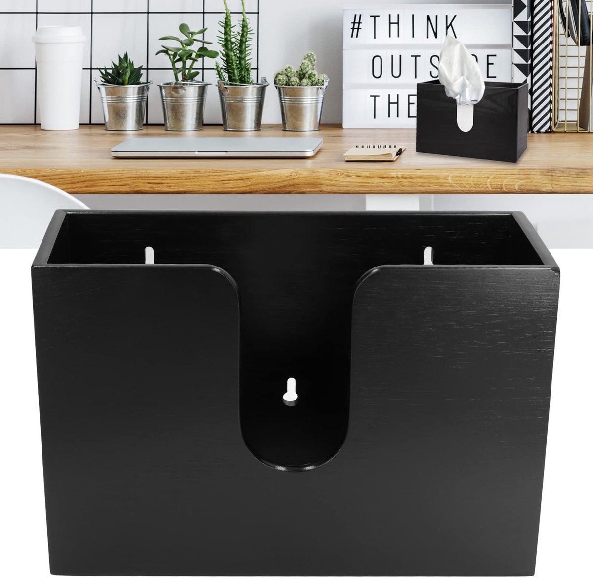 Dailygoods- Papieren Handdoek Dispenser Wandmontage - Bamboe - Draagbaar - Duurzaam - Handdoekhouder - Geschikt voor Badkamer