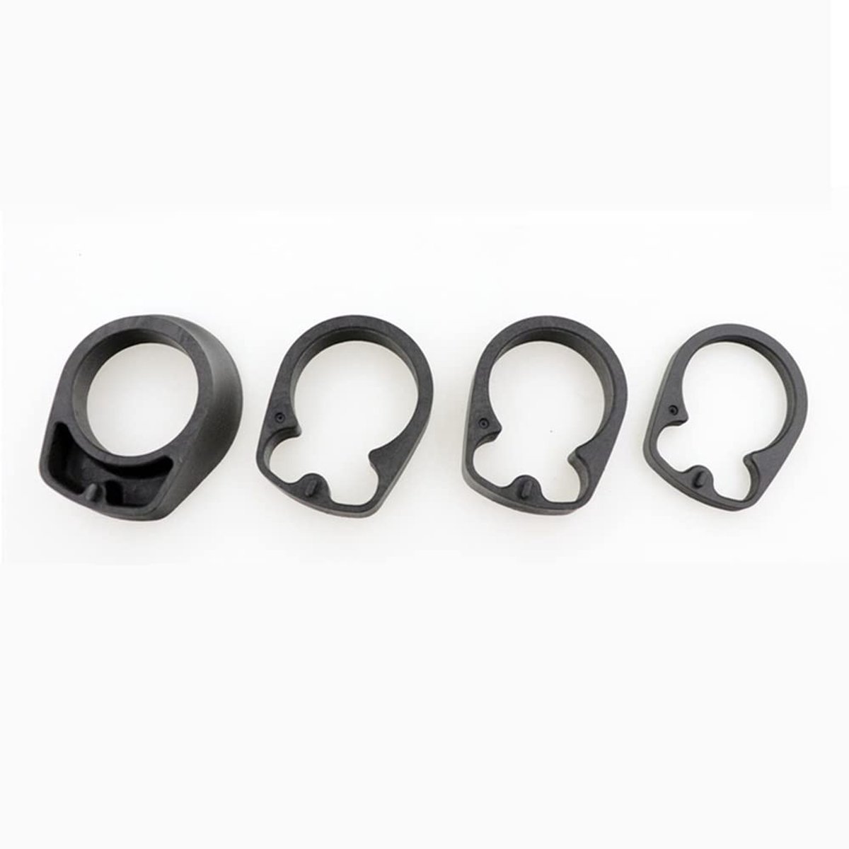 Dailygoods - Headset Spacer - Mountainbike Fietsen - Set van 4 Stuks - Zwart - Fietsvork Spacer - Duurzaam en Lichtgewicht - Geschikt voor Stuurbuizen