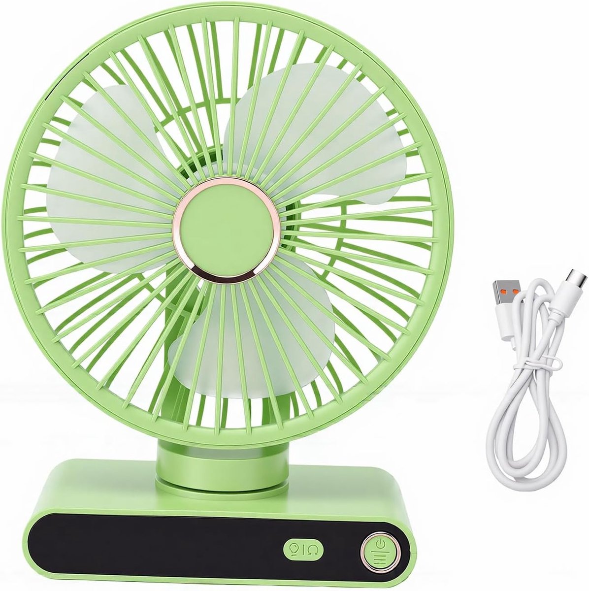 Ventilator met Snelheden - Bureau ventilator - Thuiswerken of relaxen - Dubbele montage optie - 225 cm diep - Wit