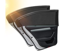 Dailygoods- Zonwering Auto UV-bescherming - Zonwering Raam - Zonwering voor Kinderen - Zonwering met Zuignappen - Ademend Netstof - Privacy en Veiligheid - Autoruitparasol