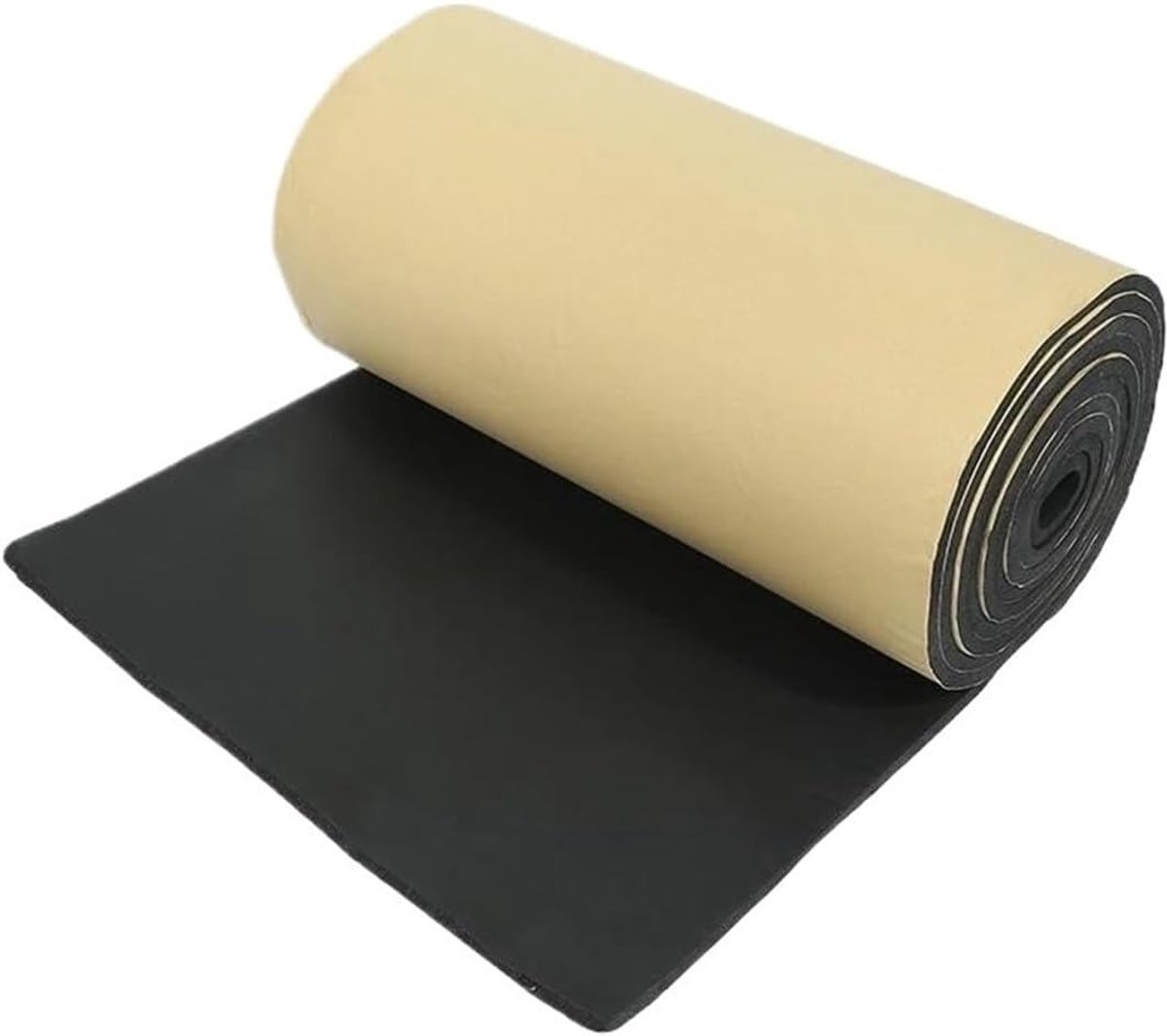 Isolatiemat Motorruimte - Warmte Geluidsdemper - Auto Verbetering - Zelfklevend Aluminium Coating - 8mm x 200cm x 50cm - Zilverkleurig