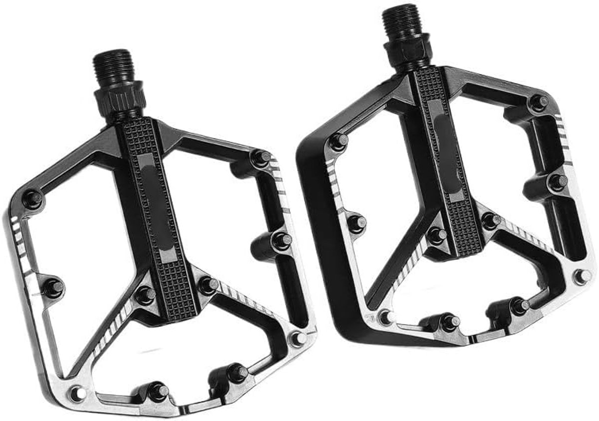 Fiets Pedalen - MTB Racefiets Onderdelen - Veilig Fietsen - Antislip Ontwerp - 12.6 cm x 10.3 cm - Zwart