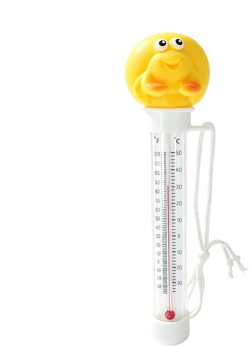 Zwembadtemperatuurmeter - Drijvende meter - Waterkwaliteit meten - Cartoon dier ontwerp - 19 cm lengte - Schelp