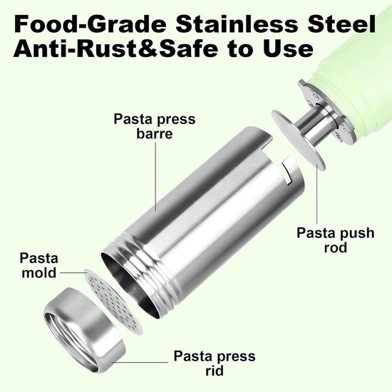 Elektrische handpastamaker - Pastamaker - Worstvuller - Automatische pastamaker - Groen — afbeelding 2