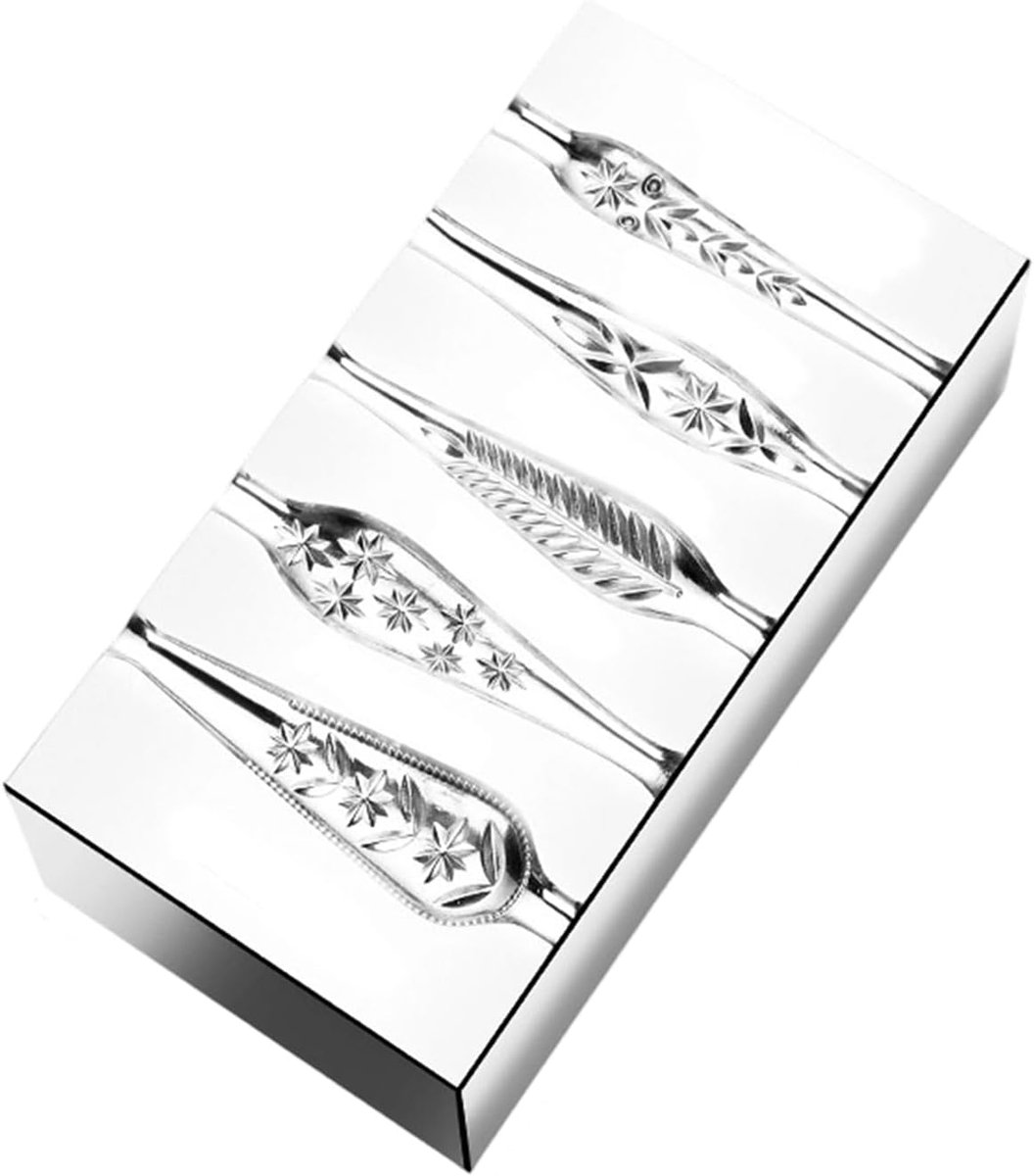 Stempelen Mallen - Metaal Snijwerk - Sieraden Maken - Sterpatroon Ontwerp - 85 x 45 x 30 mm - Zilverkleurig