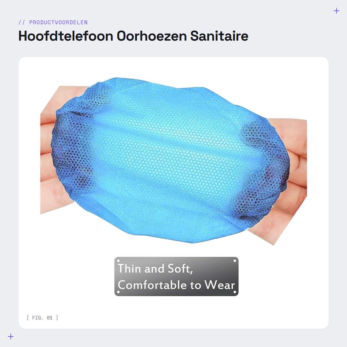 Dailygoods- Oorhoezen 100 Stuks - Hoofdtelefoonhoezen - Sanitaire Oorkussenhoezen - Ademend - Vochtbestendig - Lichtgewicht