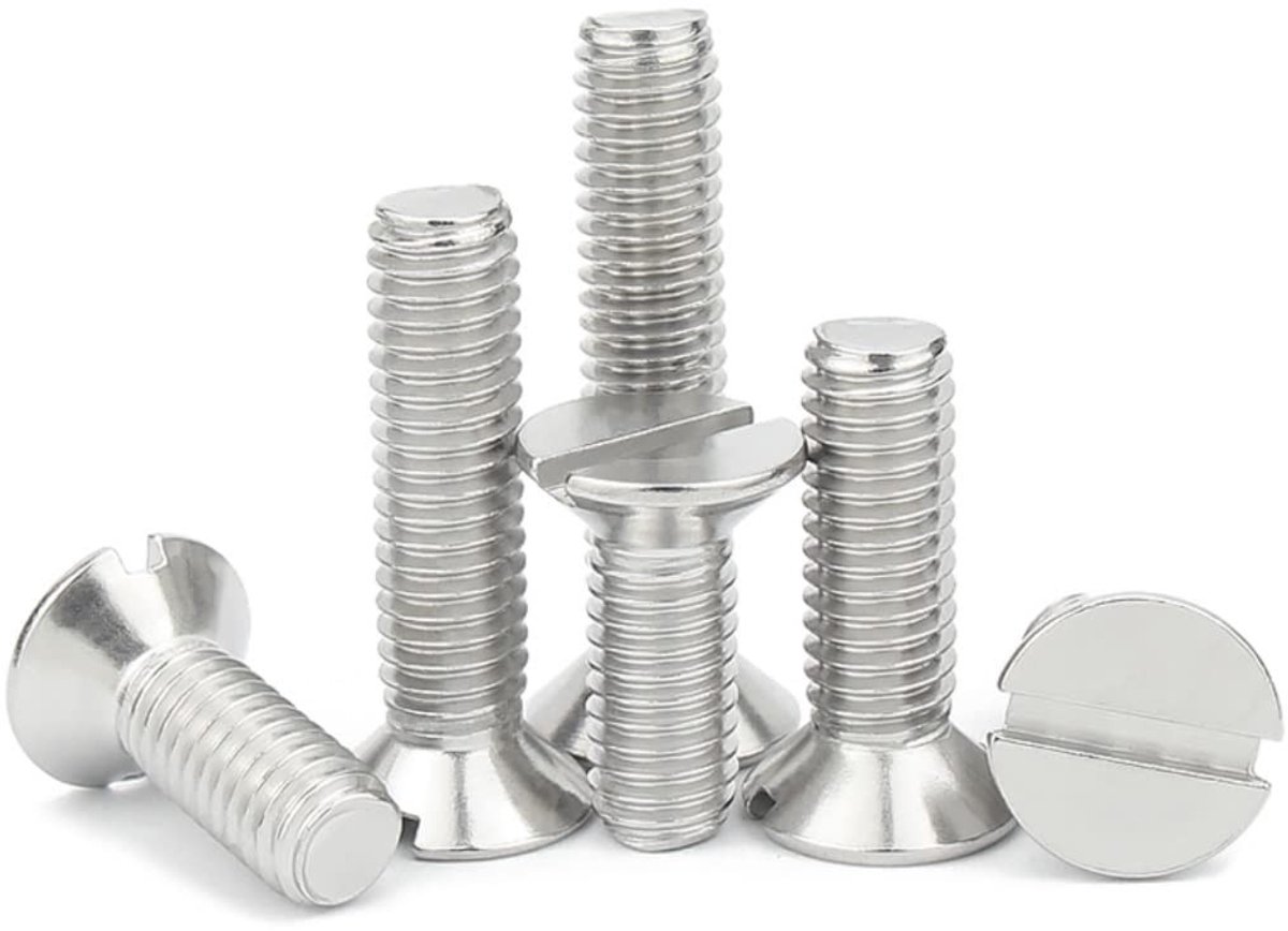 Dailygoods - Verzonken kop sleufschroeven - Roestvrij staal - 30 stuks - M4x12mm - Bevestigingselementen - Geschikt voor machines - Sleufschroevendraaier