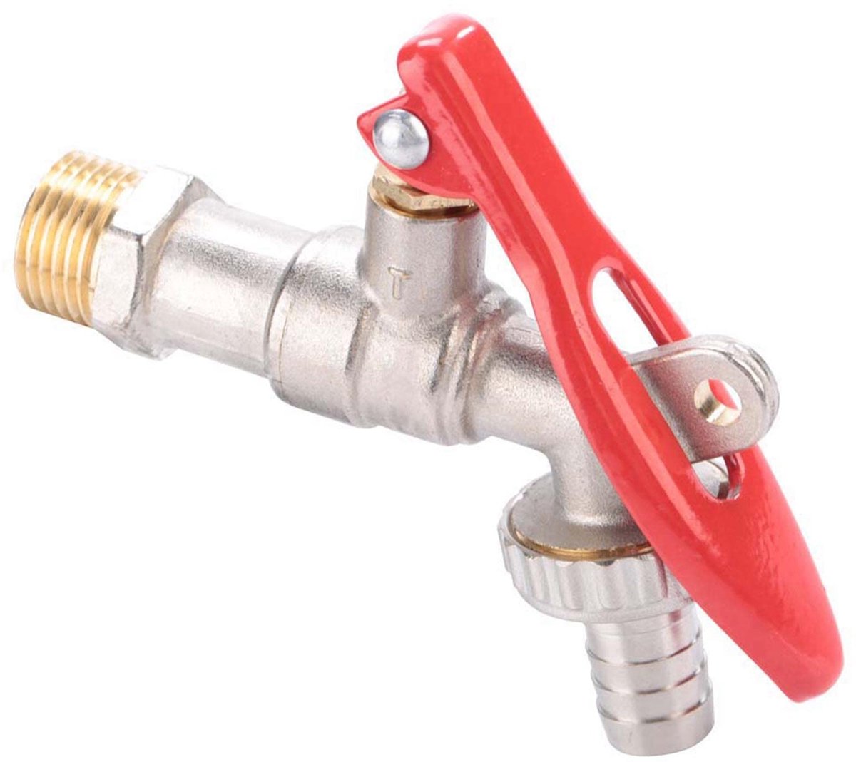 Dailygoods- Afsluitbare Kraan - Messing 1/2 Inch Schroefdraad - Anti-diefstal Sleutelgat - Duurzaam - Geschikt voor Buiten/Tuin - Grote Waterstroom - Waterkraan