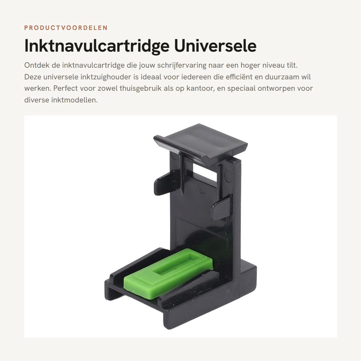 Dailygoods- Inktnavulcartridge Universele Inktzuighouder - Inktpriming Clip - Spuit Kit - Pen Navullingen - Geschikt voor 816/817/802/21/22/304/650/122 - Verbeter Werkefficiëntie - Inktzuiger