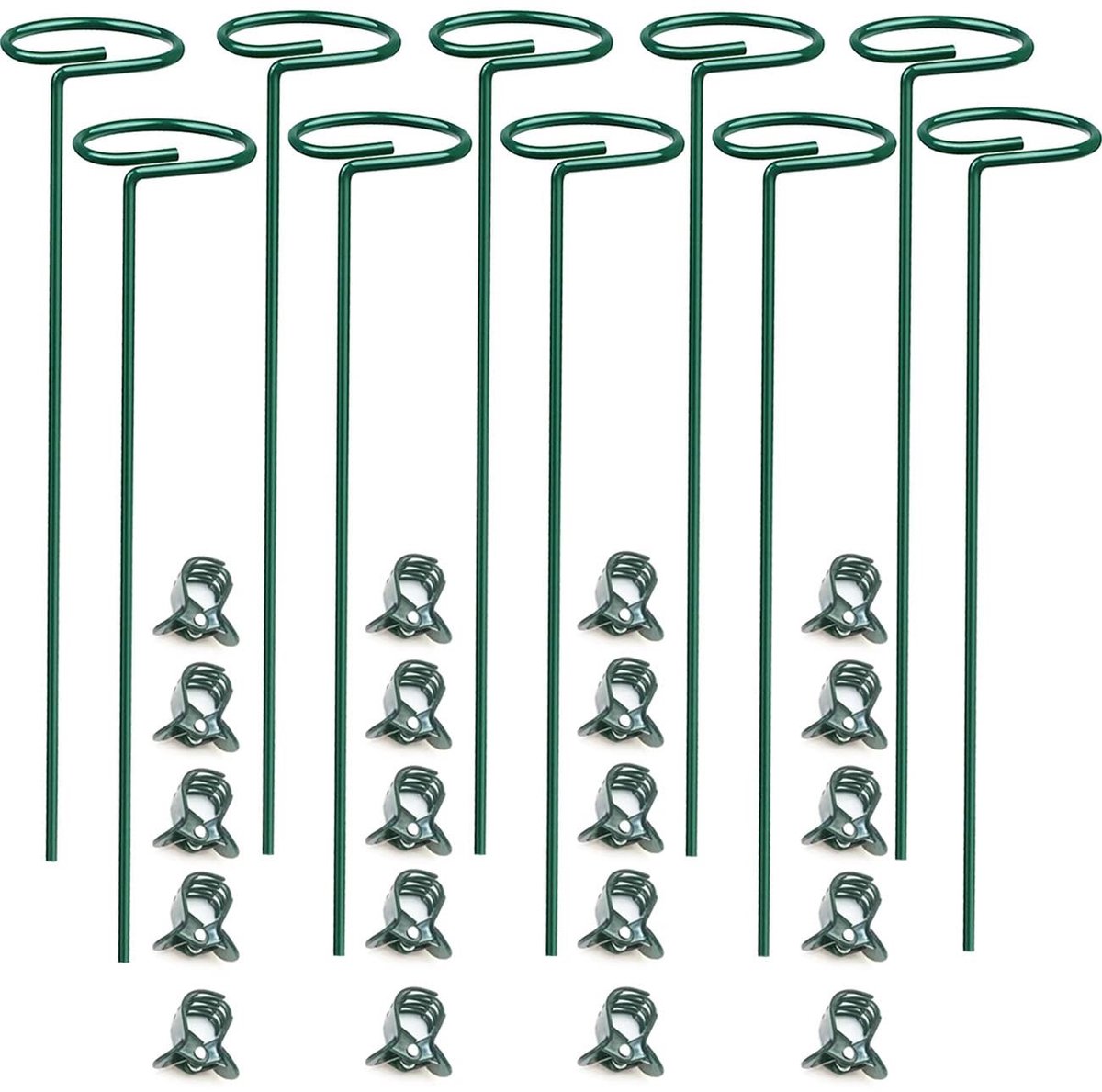 Dailygoods- Plantensteunpalen 10 stuks - Stevige Stengelsteun