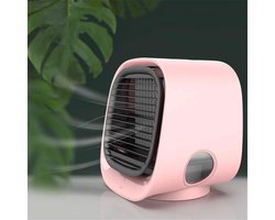Kleine draagbare airconditioner,Mini draagbare luchtkoeler, draagbare airconditioner, persoonlijke airconditioningventilator, draagbare luchtkoeler, luchtbevochtiger voor kantoor/slaapkamer, 3 ventilatorsnelheden