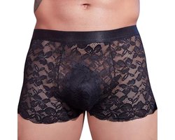 Klassiek Lace Boxershort Heren - Zwart - Nieuwe stijl - Lingerie voor Mannen - Onderbroek - Ondergoed - Zeer elastisch - Erotisch en sexy - Slip - Sexy - Boxershort - Zacht en comfortabel