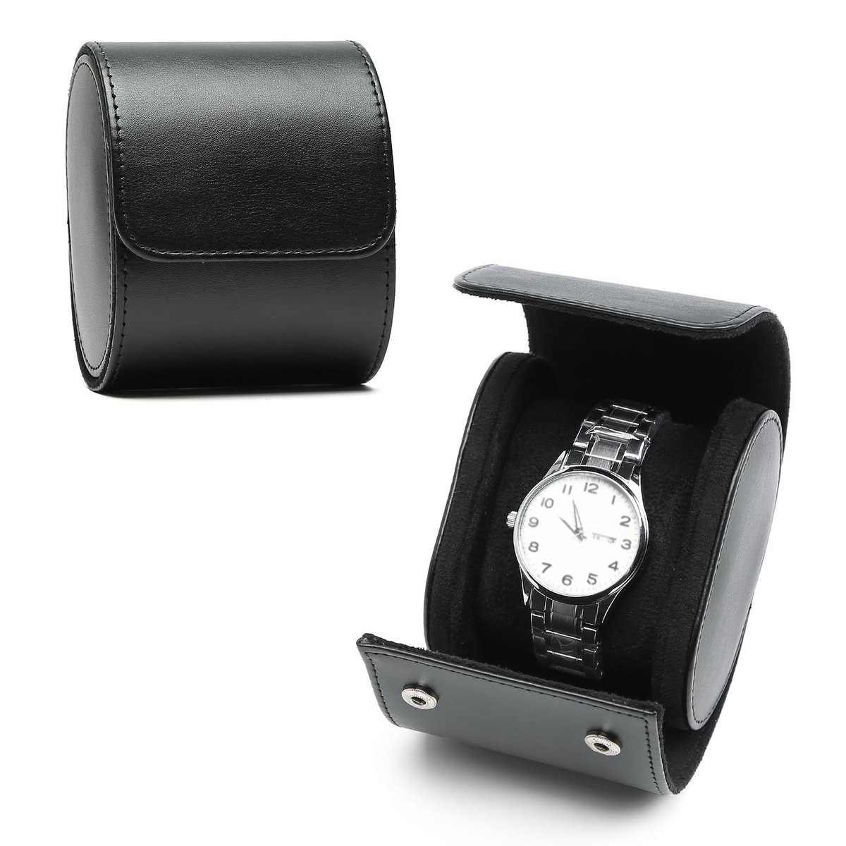 Dailygoods- Horloge Box Pu Leer - Horloge Doos - Reisopslag