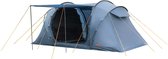 Campout 4-Persoons Vis-à-Vis Koepeltent – 2 Slaapcabines – 5000 mm Waterdicht – Leefruimte – 15 min Opzettijd – Incl. Luifelstokken, Haringen & Draagtas