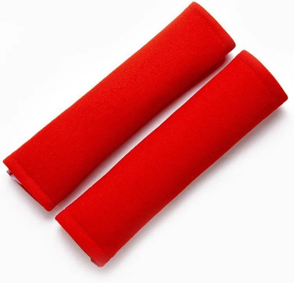 Gordelkussens - Schouderbeschermers - Comfortabel Rijden - Zachte Stof - 2 stuks - Rood