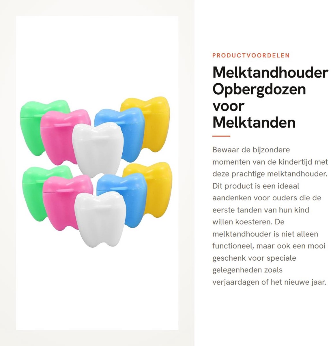 Dailygoods- Melktandhouder met 20 vakken - Opbergdoos voor Melktanden - Aandenken - Cadeau voor Kinderen - Eerste Tanden - Prachtige Herinnering - Tandendoos