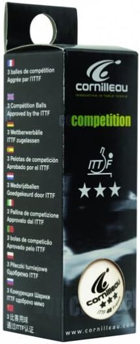 Tafeltennisballen - Pingpong ballen - Wedstrijd spelen - ITTF goedgekeurd - 40mm 3 sterren - Wit