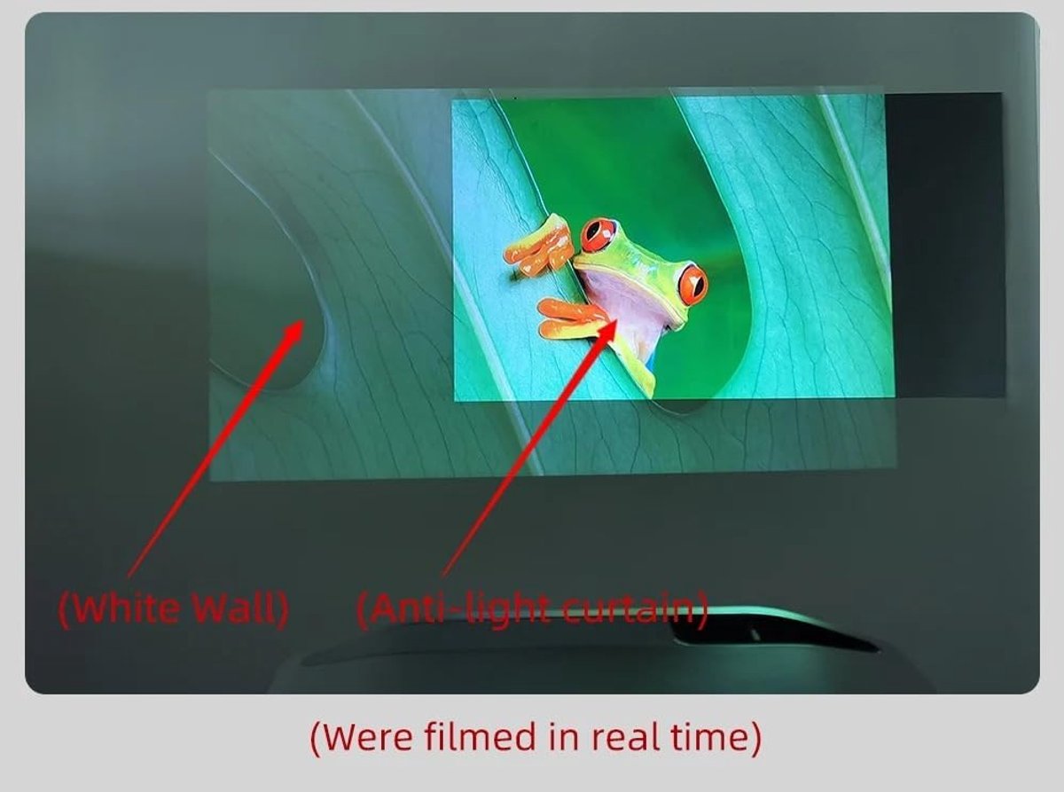 Projectiescherm - Draagbaar scherm - Film Kijken - Goede reflecterende stof - 120 inch - Grijs