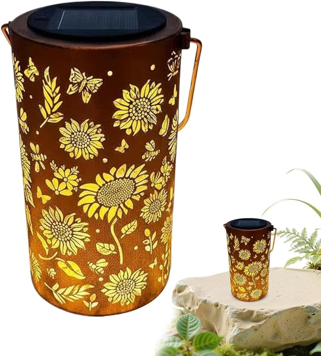 Zonne Tuinlamp - Buitenlamp Lantaarn - Tuin Decoratie - Zonne-energie Automatisch - 19 x 1