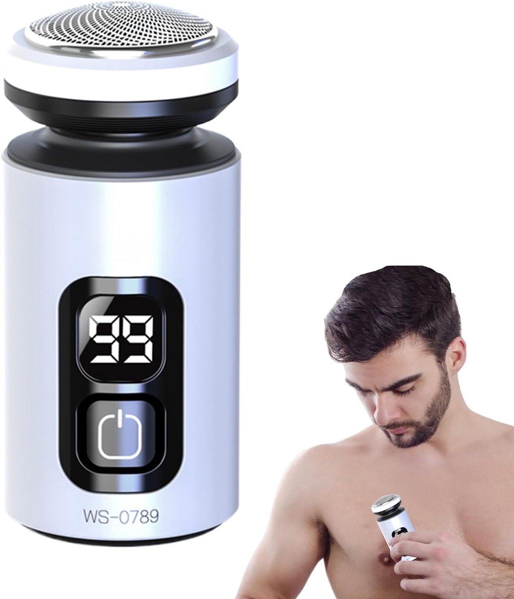 Scheerapparaat Mannen - Glad Hoofd - Dagelijkse Verzorging - Dynamisch Zwevend - Compact Ontwerp - Zwart