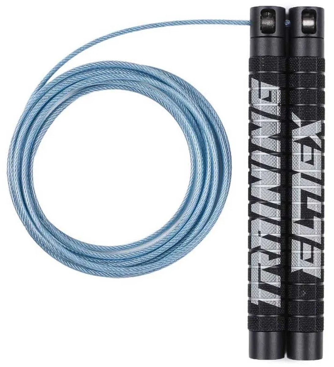 Elitex Training Pro Black Mate & Blue Rope Springtouw Zilver