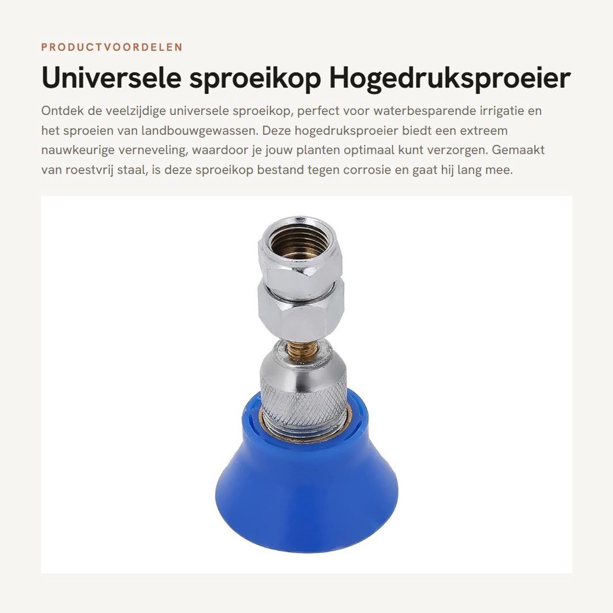 Dailygoody - Universele sproeikop - Hogedruksproeier - Nauwkeurige