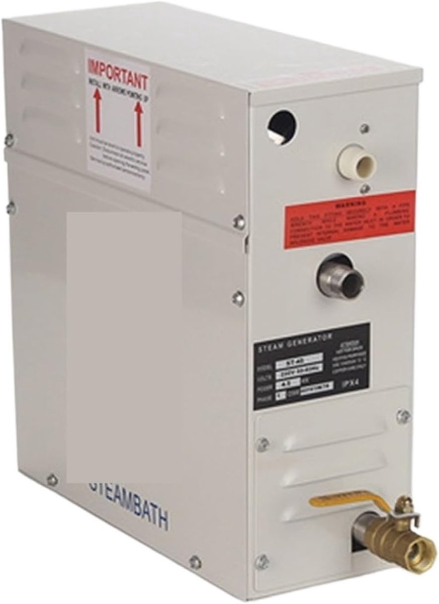 Stoomgenerator - Sauna machine - Ontspanning thuis - Digitale controller - 4-9m3 ruimte - Zilver
