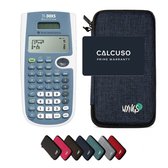 TI-30XS MultiView incl. WYNGS Beschermhoes Blauw - Wetenschappelijke Rekenmachine - Basis Pakket