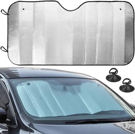 Thijox - Zonnescherm Auto Voorruit 140x70cm - UV Bescherming, Hittewerend, Opvouwbaar - Voor SUV, Vrachtwagen, Zomer Zonwering