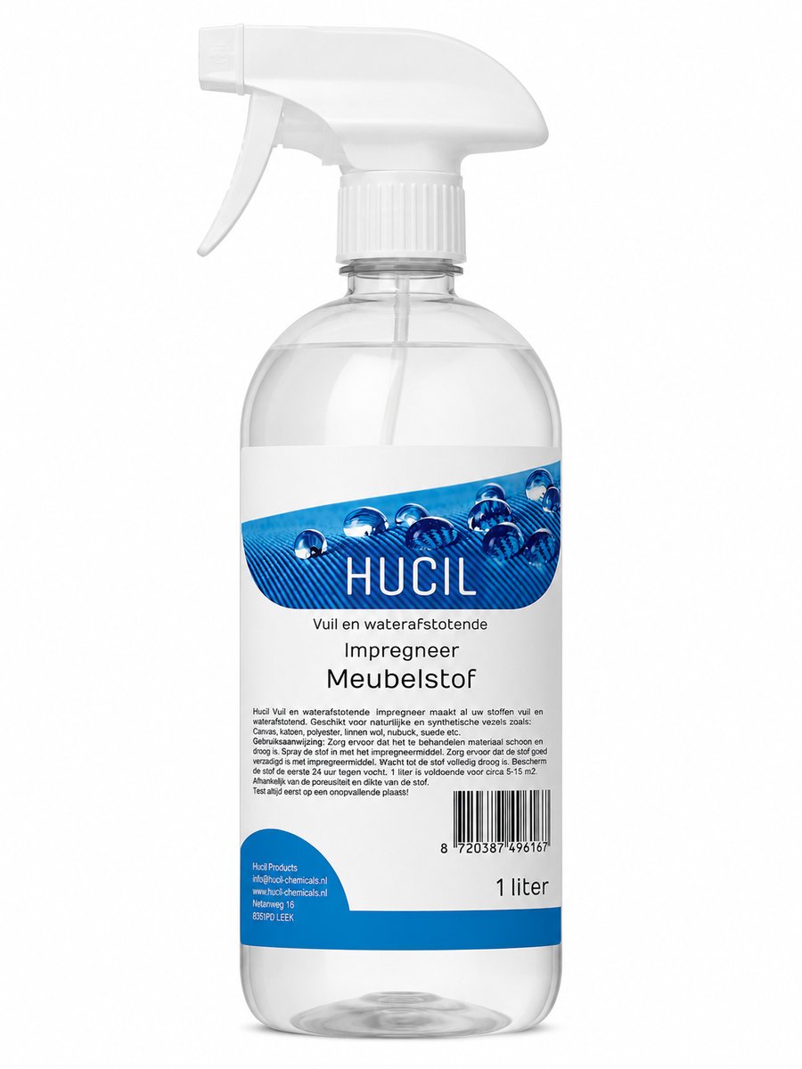 Impregneerspray meubelstof - waterafstotende spray - impregneer textiel - waterdicht spray - 1 liter