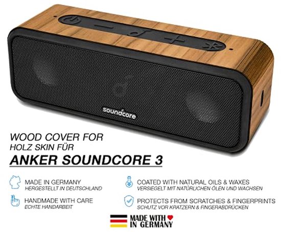 Houten Speaker Cover - Hout Skin - Speaker Bescherming - Echt Walnoothout - 07 mm Dun - Bruin van houten — afbeelding 5