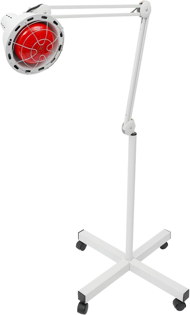 Infrarood Lamp - Warmtelamp Therapietank - Spierherstel Bevorderen - Instelbare Temperatuur - 275 Watt - Wit