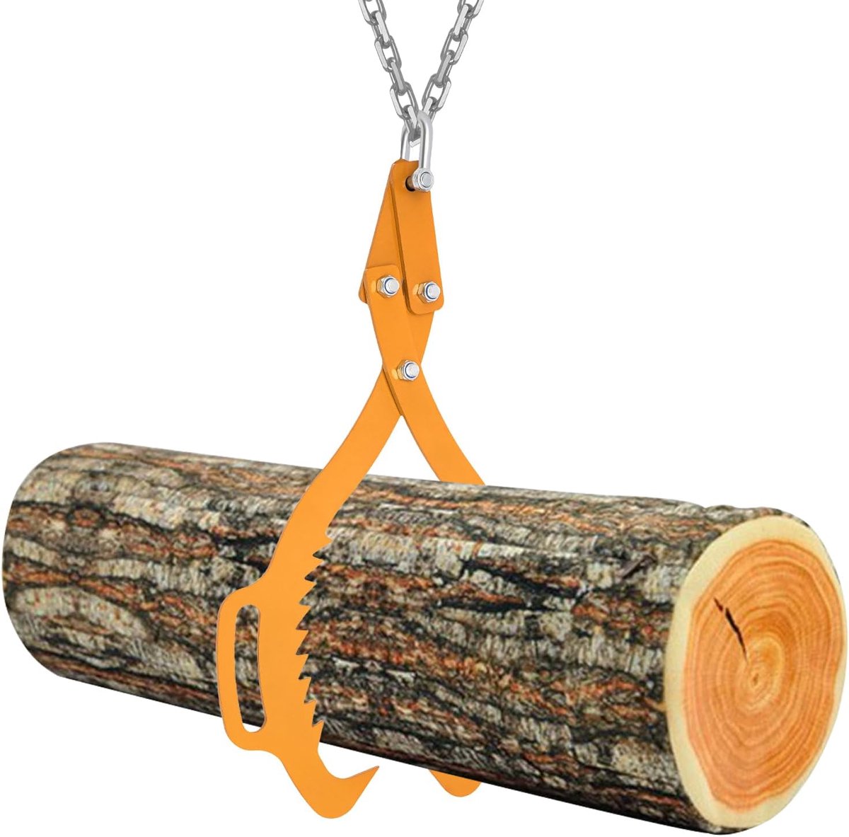Boomstam Tang - Houtklem Haken - Zware Lasten Hefen - 700 kg Capaciteit - Tot 533 mm - Geel